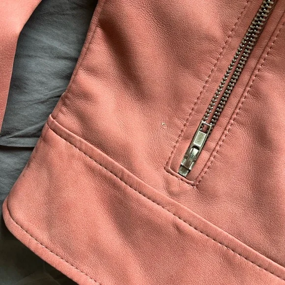 BB Dakota pink studded silver moto jacket medium - Picture 8 of 8